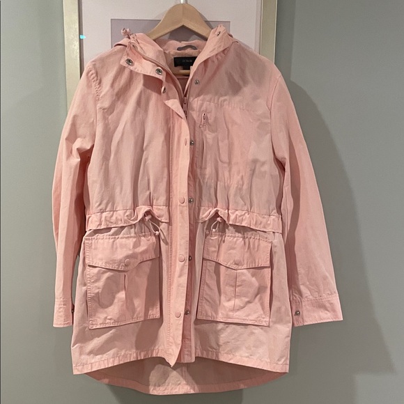 J. Crew Jackets & Blazers - J. Crew pink raincoat